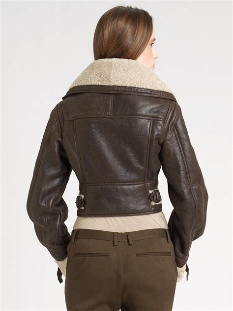 burberry prorsum shearling aviator jacket